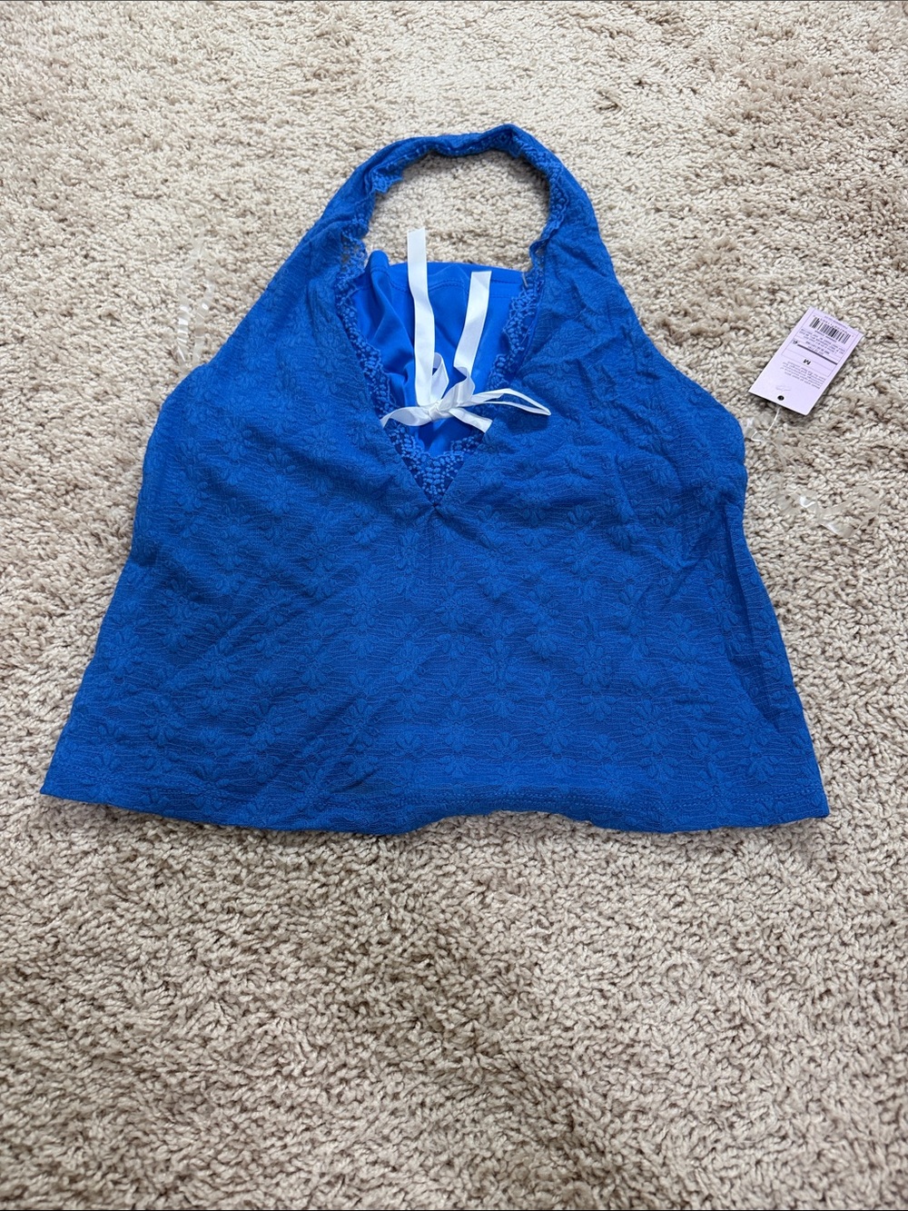 Blue Lace Halter Women’s Top - Wild Fable